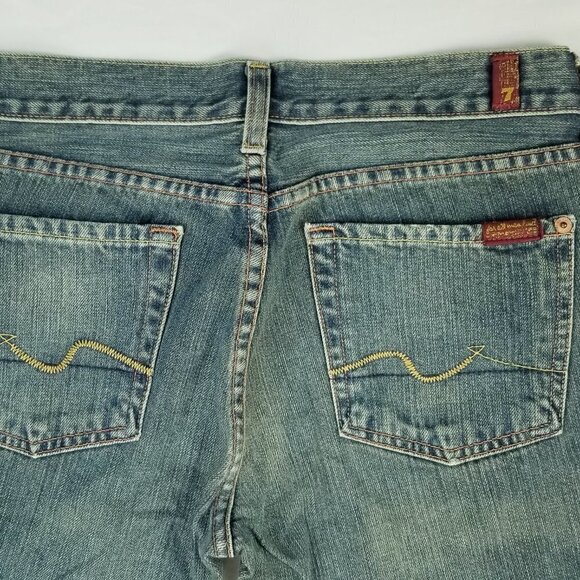 7 For All Mankind Sz 28 Boot Cut Women's Boyfriend - Picture 9 of 11